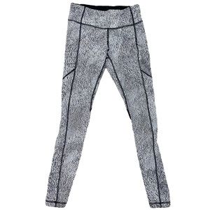 Lululemon Speckled Black & White Leggings Size 6